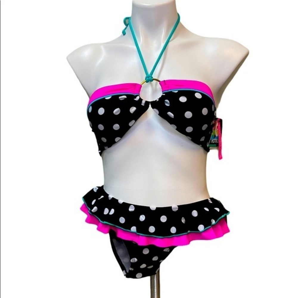 Hot kiss polka dot bikini